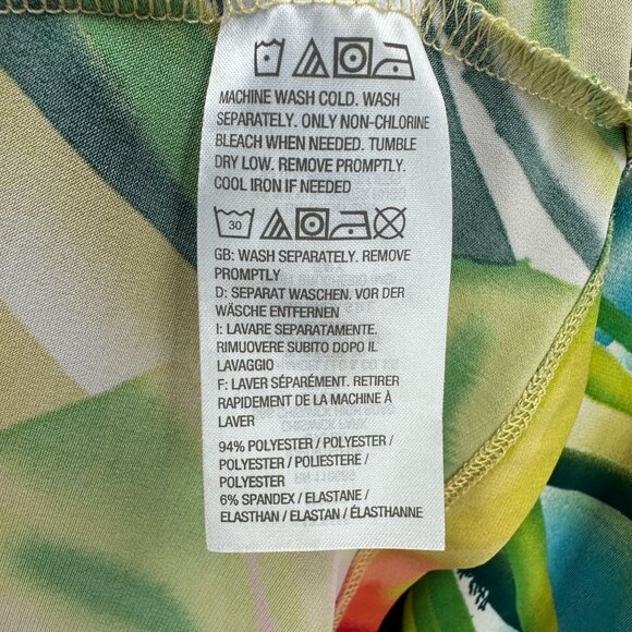 Attitudes By Renee Maxi Dress Womens Size M Multicolor Sleeveless Tropical - Picture 8 of 9